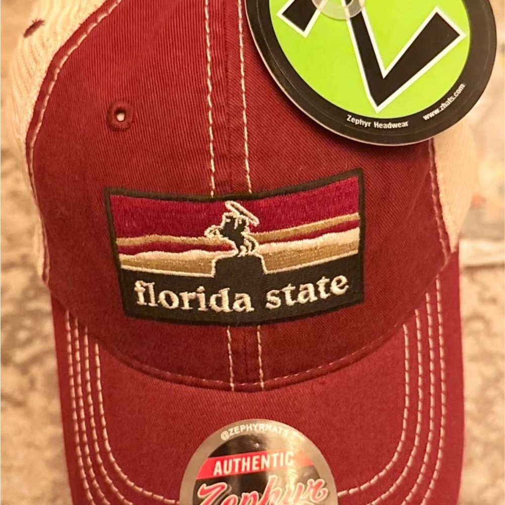 Zephyr Maroon and Beige Florida State Hat